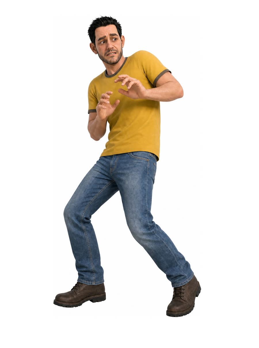 Alfonzo startled sticker